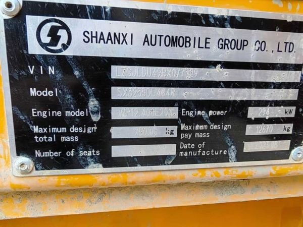 Shacman tipper for sale